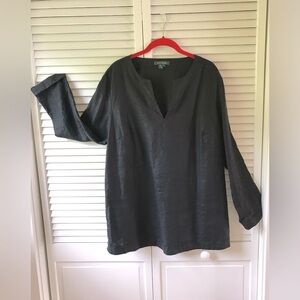 Lauren Ralph Lauren Women’s Black Linen Tunic